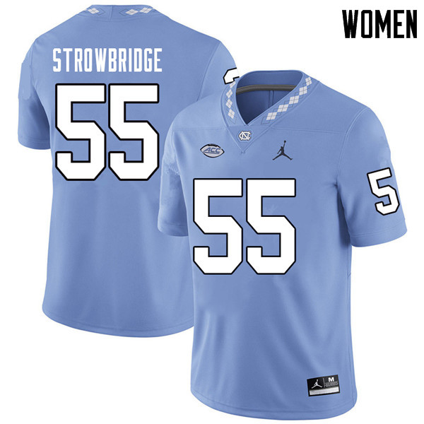 Jordan Brand Women #55 Jason Strowbridge North Carolina Tar Heels College Football Jerseys Sale-Caro